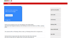 Desktop Screenshot of latestsms.in